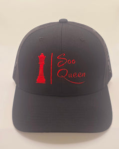 Red/Black Soo Queen Trucker hat