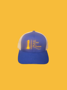 ROYAL BLUE/GOLD SOO QUEEN TRUCKER HAT