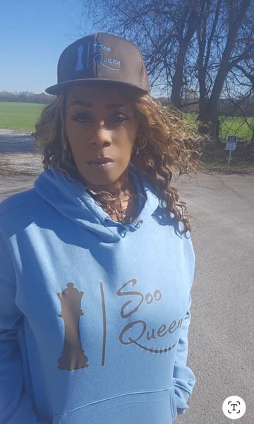 Blue/Brown Soo Queen hoodies