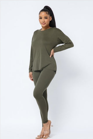 LEGGING SETS (OLIVE)